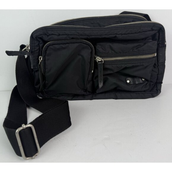 EigenPost Crossbody Travel Purse Bag Black Lightweight Pockets Adjustable Strap - Picture 4 of 13
